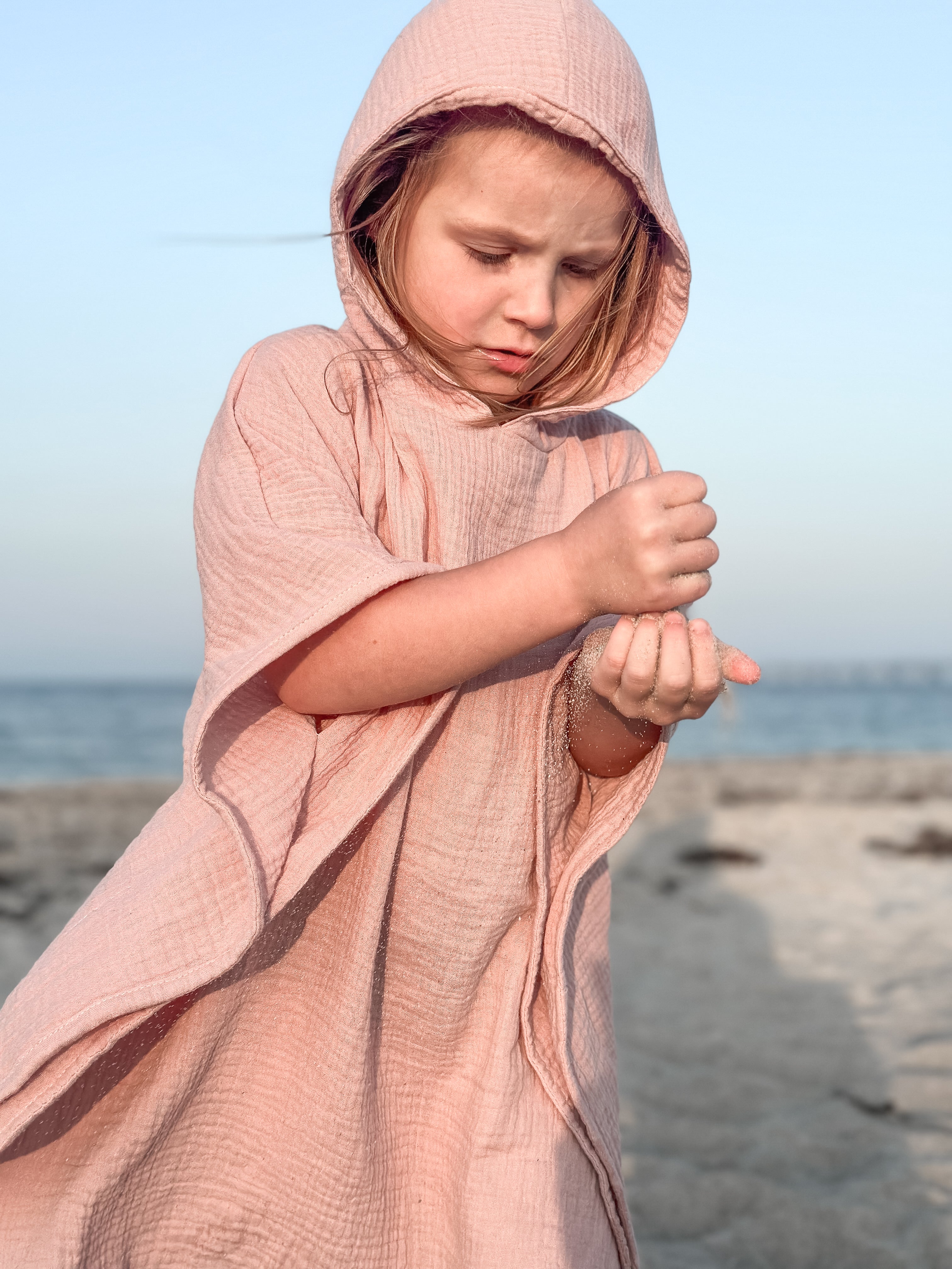 Poncho - Dusty Pink M/L